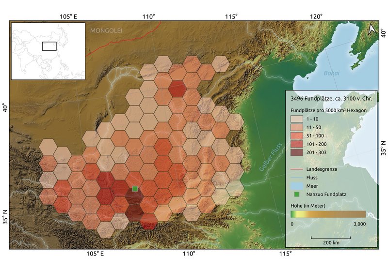 Fundplatzanalysen des mittleren Neolithikums, Lössplateau, China