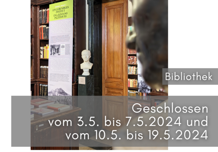 Bibliotheksschließung Mai 2024; Foto: U. Schulz