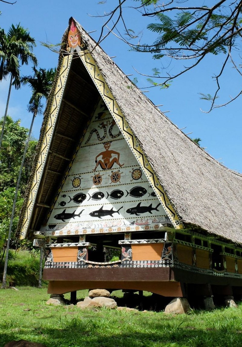 Bai (Männerversammlungshaus) in Melekeok / Bai (men's meeting house) in Melekeok