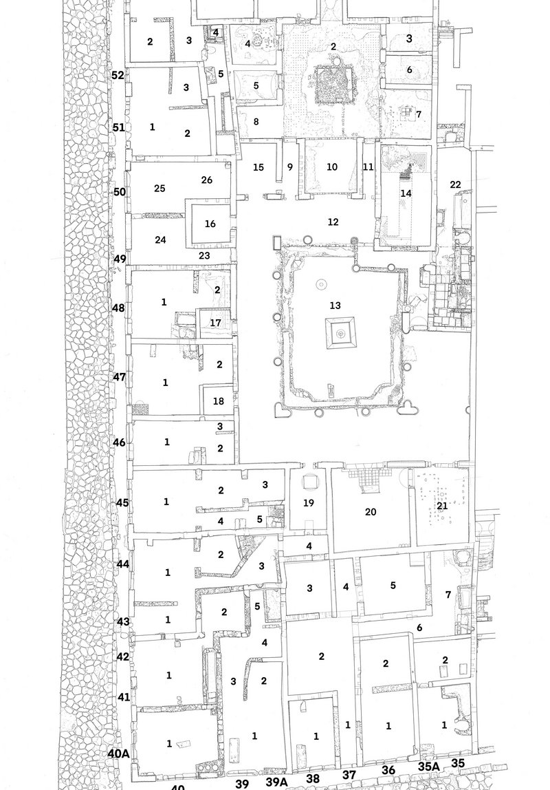 Grundriss Casa dei Postumii und insula