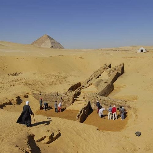 Der Pyramidenfriedhof von Dahschur