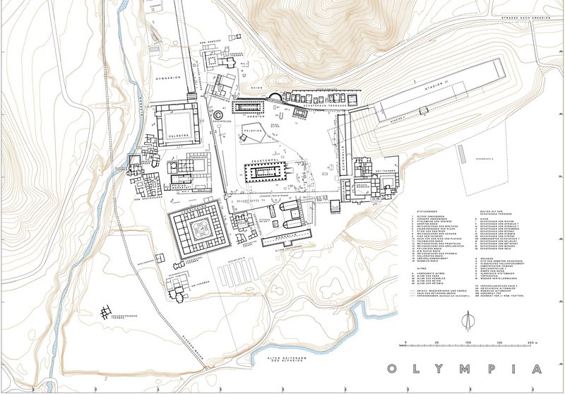 Gesamtplan von Olympia