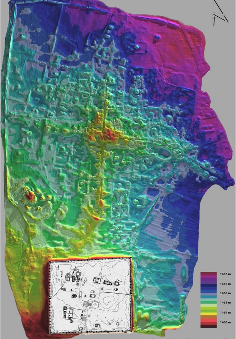 Reliefkarte Karakorum