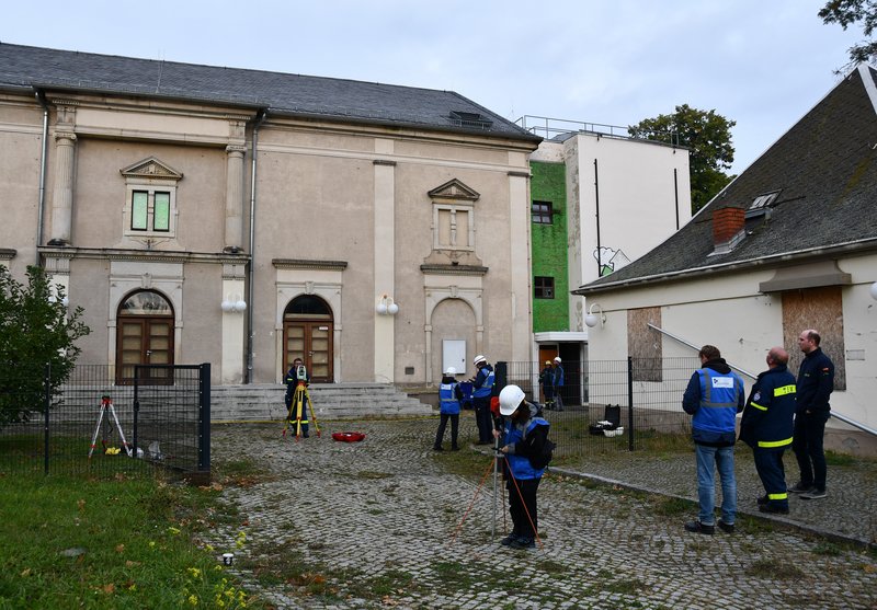 Erprobung von Dokumentation, Schadenserfassung und Bergung von Kulturgütern in und an einem Baudenkmal 