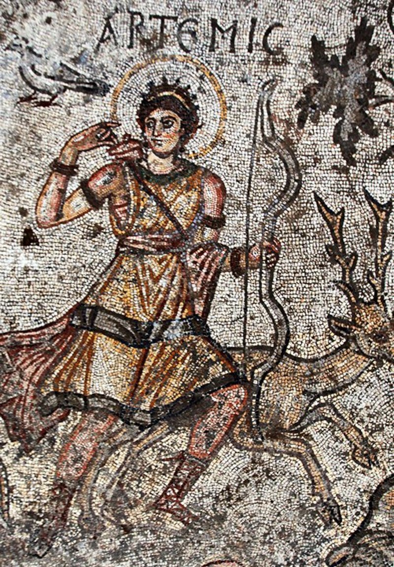 Epiphaneia, Artemis-Mosaik (Detail)