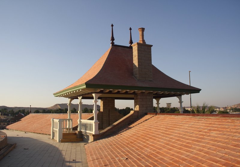 Aswan Museum Elephantine - Dachpavillon und Satteldächer - Nachzustand