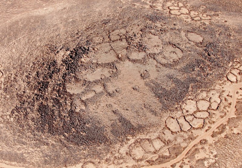 Aerial view on Khirbet Abu al-Husayn