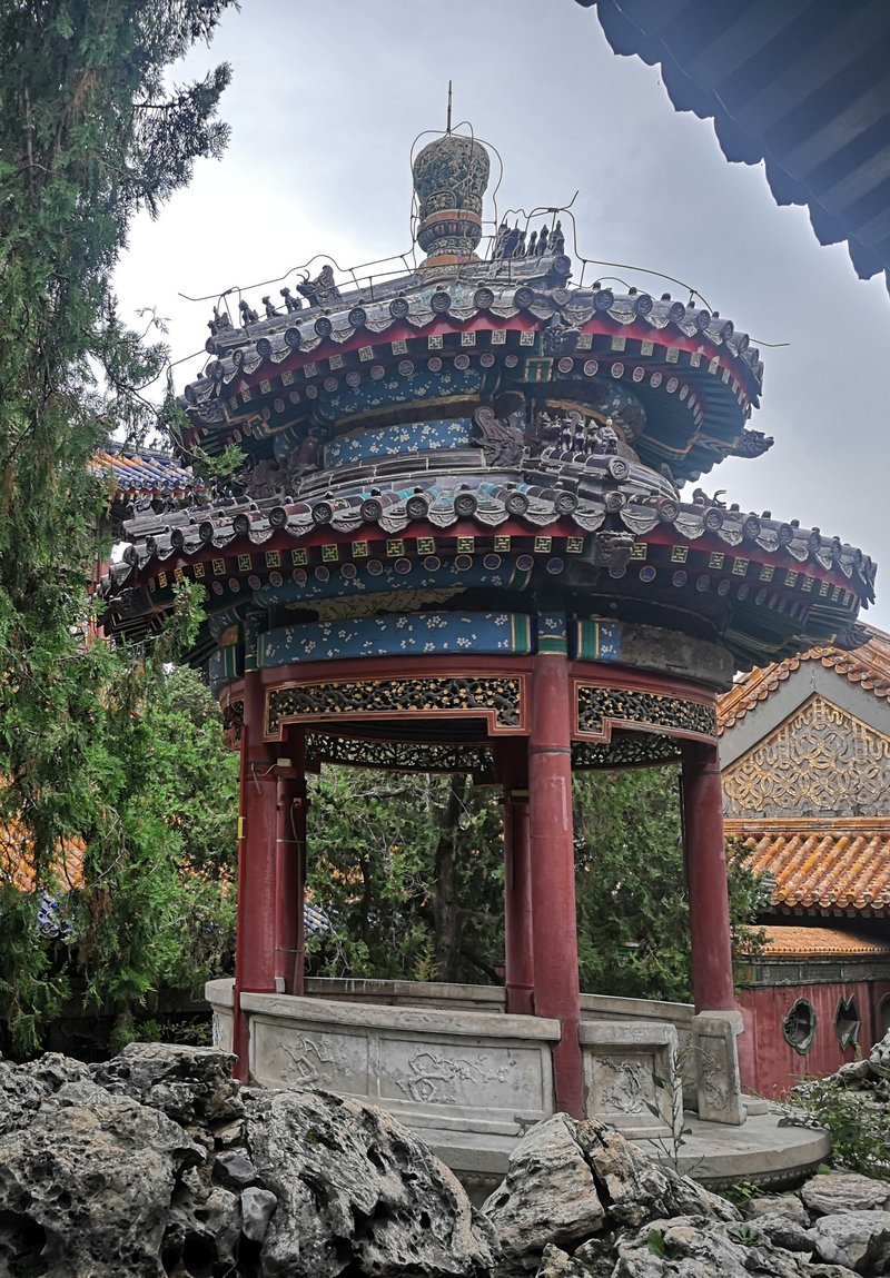 Pavillon der Grünen Muschel im Qianlong-Garten, Palastmuseum, Peking, China