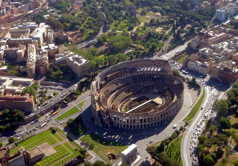 Kolosseum, Luftbild