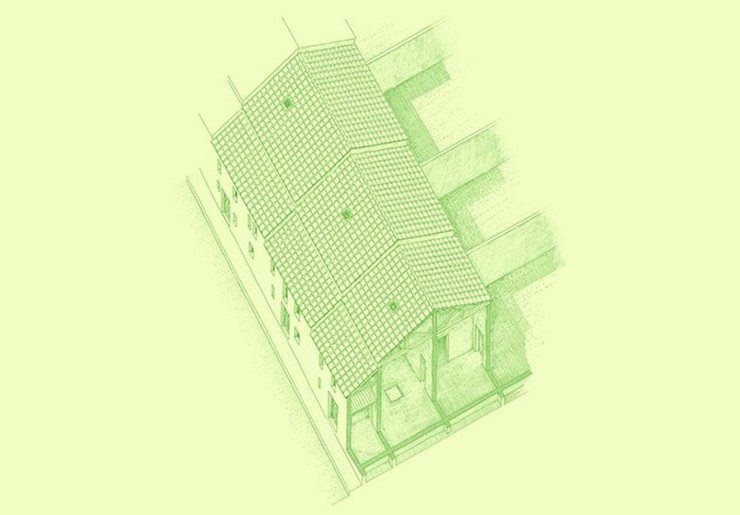 Pompeji, Vorschlag zur Rekonstruktion des Hauses I 11,12-14