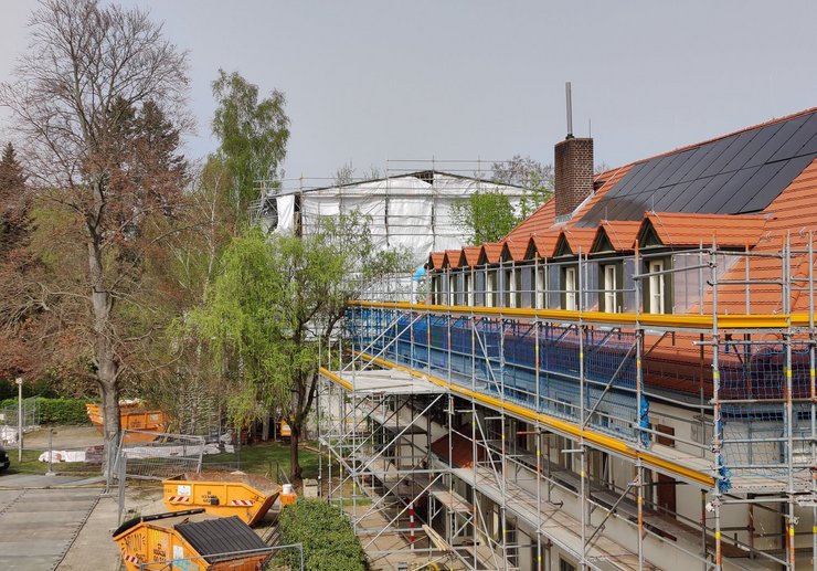 Bibliothek-Baustelle